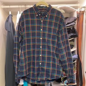 J Crew Lightweight Long Sleeve Button Down